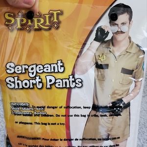 Halloween costume- Sergeat Short Pants. Men